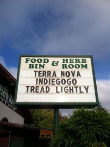 Tread lightly Food Bin Marquee